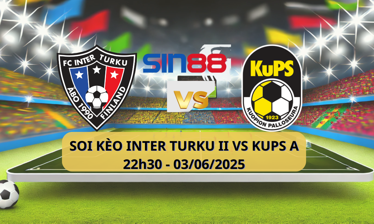 Áp phích trận đấu Esportes Inter Turku II vs KUPS Akatemia